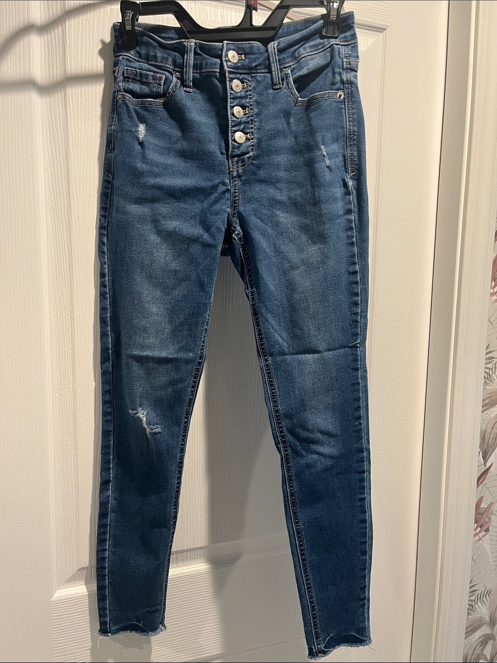 Old Navy Rockstar High-Rise Super Skinny Jeans with Button-Fly